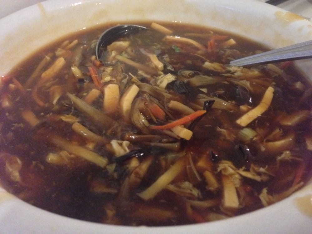 Order 218. Hot & Sour Soup food online from Little Shanghai Restaurant store, San Mateo on bringmethat.com