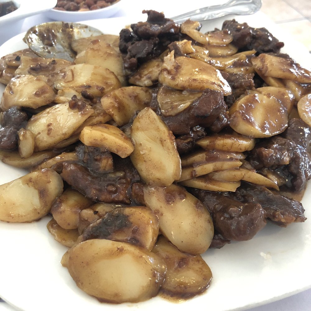 Order 54. Pork Chop with Rice Cake food online from Little Shanghai Restaurant store, San Mateo on bringmethat.com
