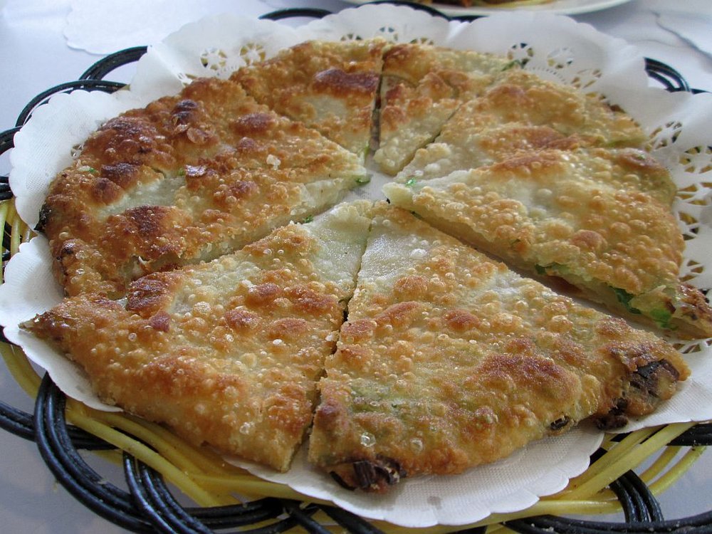 Order 6. Green Onion Pancake food online from Little Shanghai Restaurant store, San Mateo on bringmethat.com