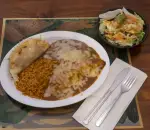 Order Taco And Enchilada Combo food online from Miguel's Méxican Restaurant store, Stockton on bringmethat.com