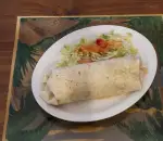 Order 1 Beef Burrito food online from Miguel's Méxican Restaurant store, Stockton on bringmethat.com