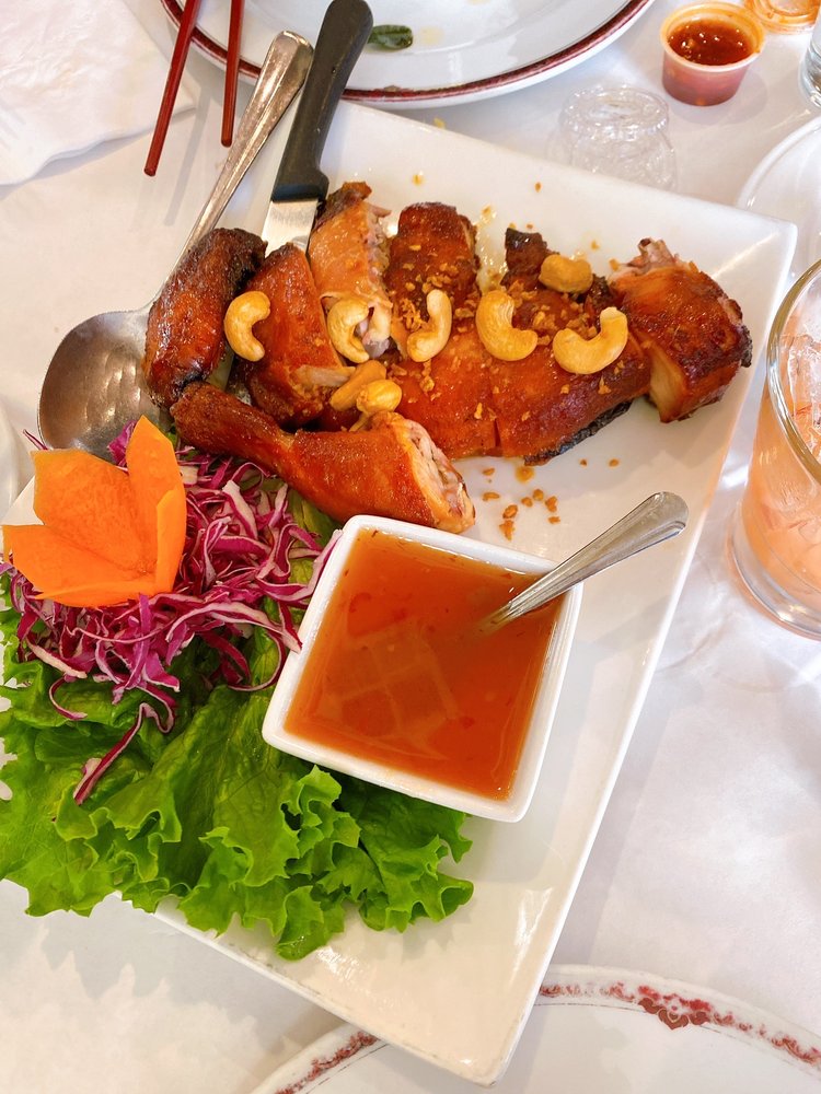 Order 4. Gai Yaang - Thai BBQ Chicken food online from New Krung Thai store, San Jose on bringmethat.com