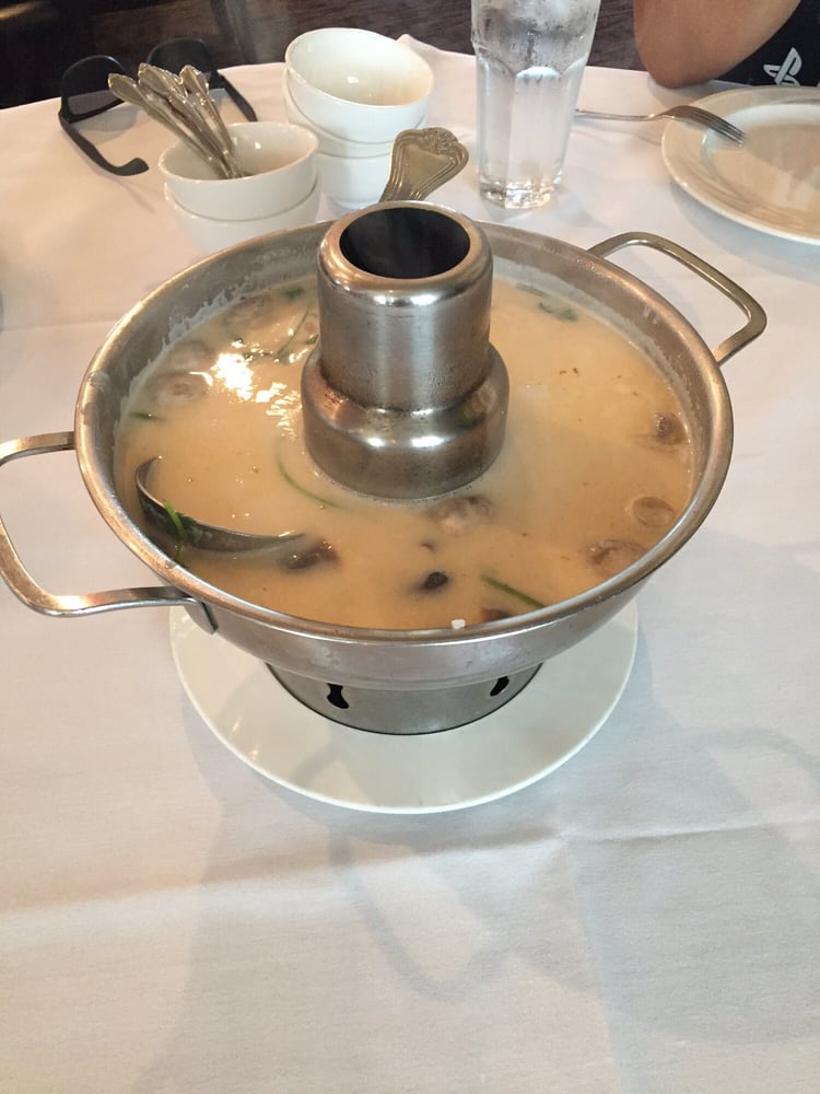 Order 11. Tom Kha Ta-­lay - Seafood - Coconut Soup food online from New Krung Thai store, San Jose on bringmethat.com