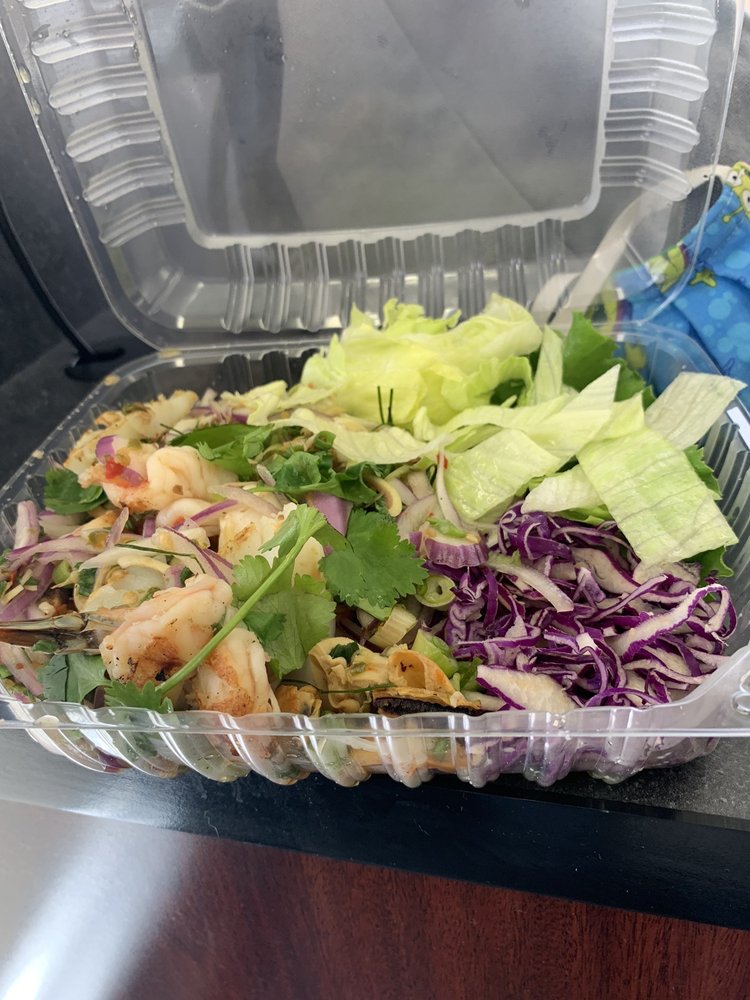 Order 25. Yum Ta­ ‐ Lay - Seafood Salad food online from New Krung Thai store, San Jose on bringmethat.com
