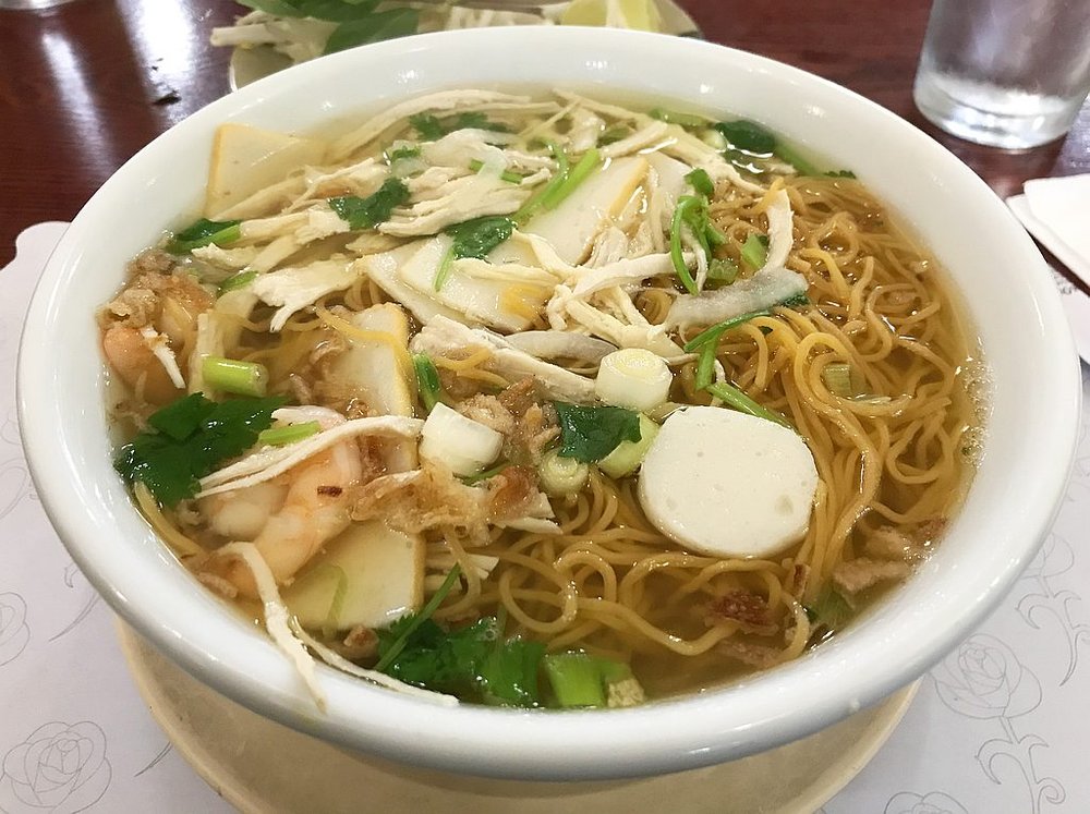 Order 22. Vietnamese Egg Noodle Soup food online from Saigon City Restaurant store, San Mateo on bringmethat.com