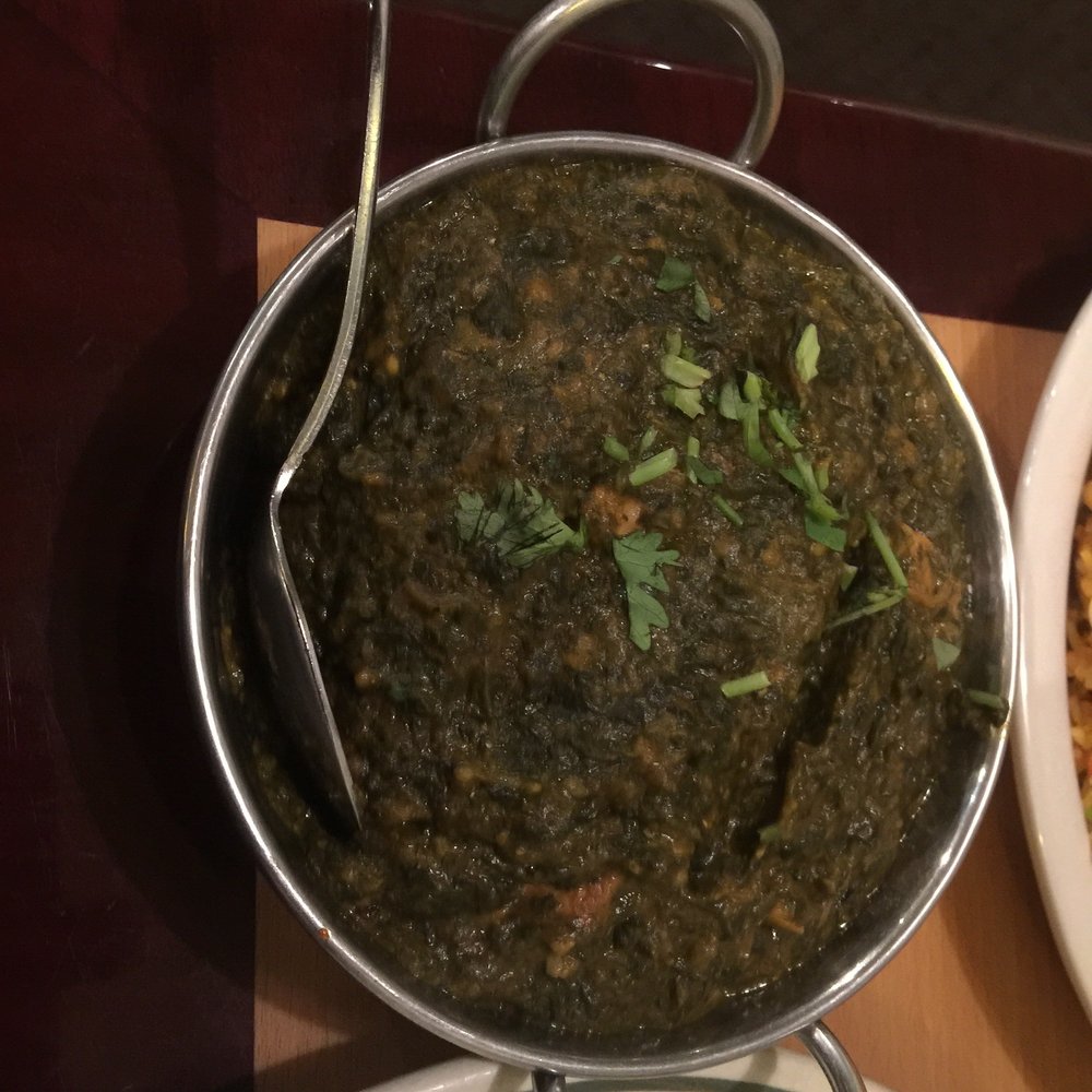 Order 59. Chicken Saag food online from New Sizzling Tandoor store, Santa Rosa on bringmethat.com