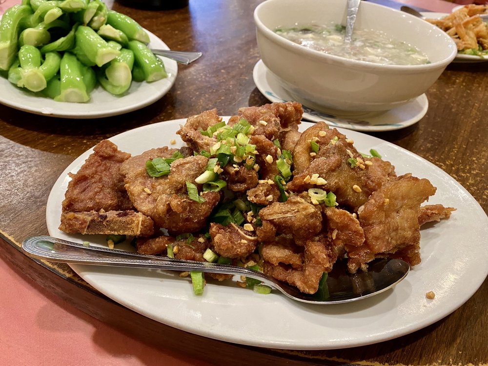 Order 3. Spicy Salted Pork Spareribs food online from Szechuan Taste Restaurant store, San Francisco on bringmethat.com