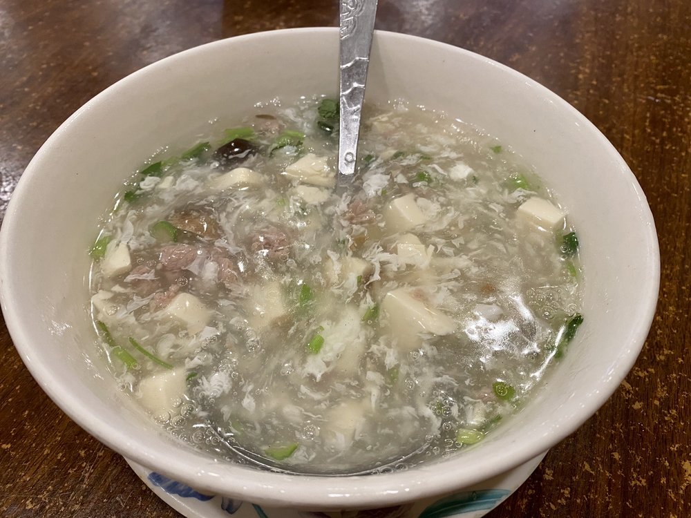 Order 5. Minced Beef Tofu Soup food online from Szechuan Taste Restaurant store, San Francisco on bringmethat.com
