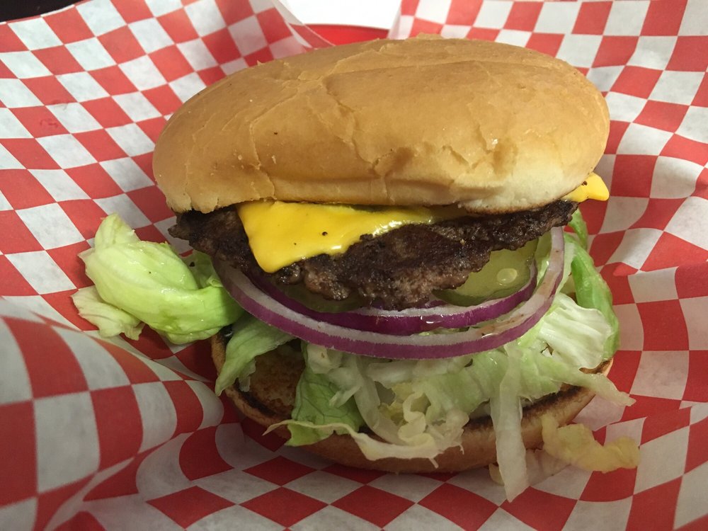 Order Cheese Burger food online from Ahn's Quarter Pound Burger store, Oakland on bringmethat.com