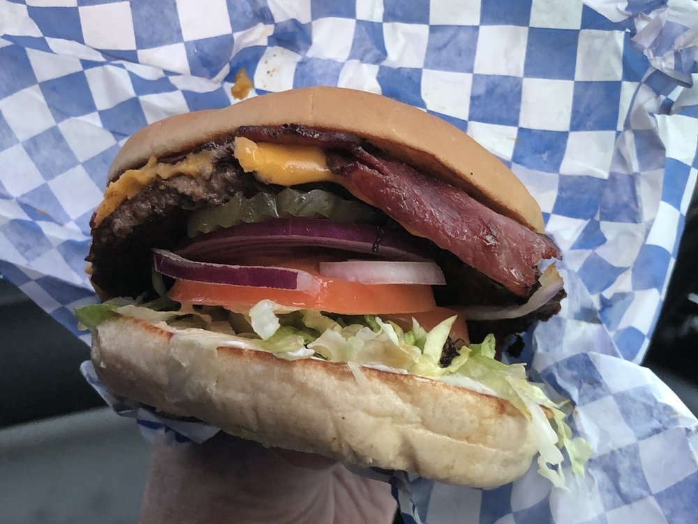 Order Pastrami Burger food online from Ahn's Quarter Pound Burger store, Oakland on bringmethat.com