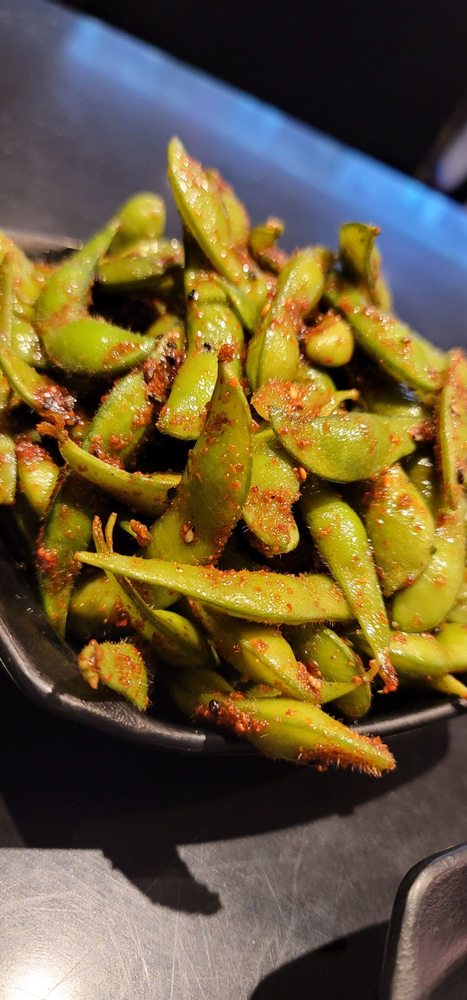 Order Spicy Edamame food online from Arigato Sushi store, Sacramento on bringmethat.com