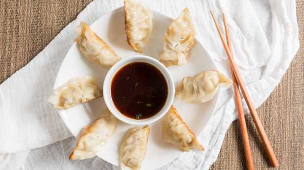 Order Pot Stickers (8) food online from Beckys Chinese Restaurant store, Oakland on bringmethat.com