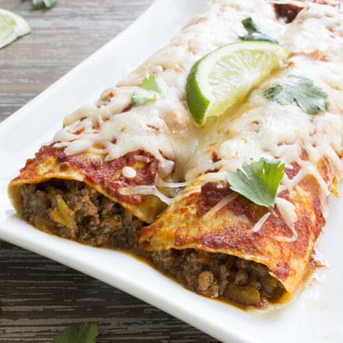 Order Beef Or Chicken Enchilada food online from Don Antonio's store, Los Angeles on bringmethat.com