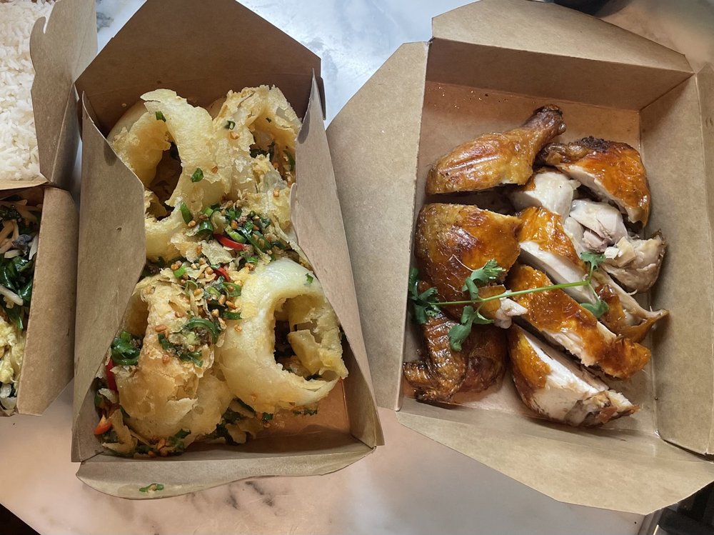 Order Crispy Skin Chicken food online from Harmony Restaurant store, Mill Valley on bringmethat.com