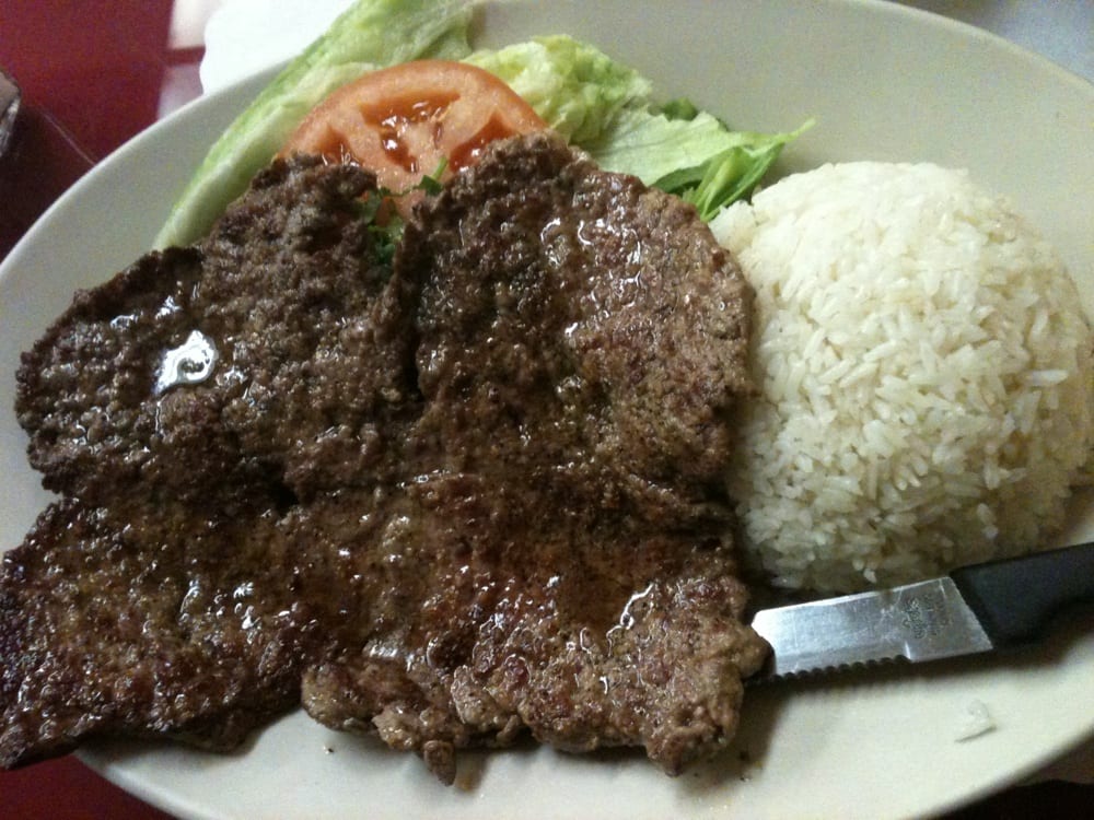 Order 16. BISTECK FRITO food online from Mario's Peruvian & Seafood store, Los Angeles on bringmethat.com