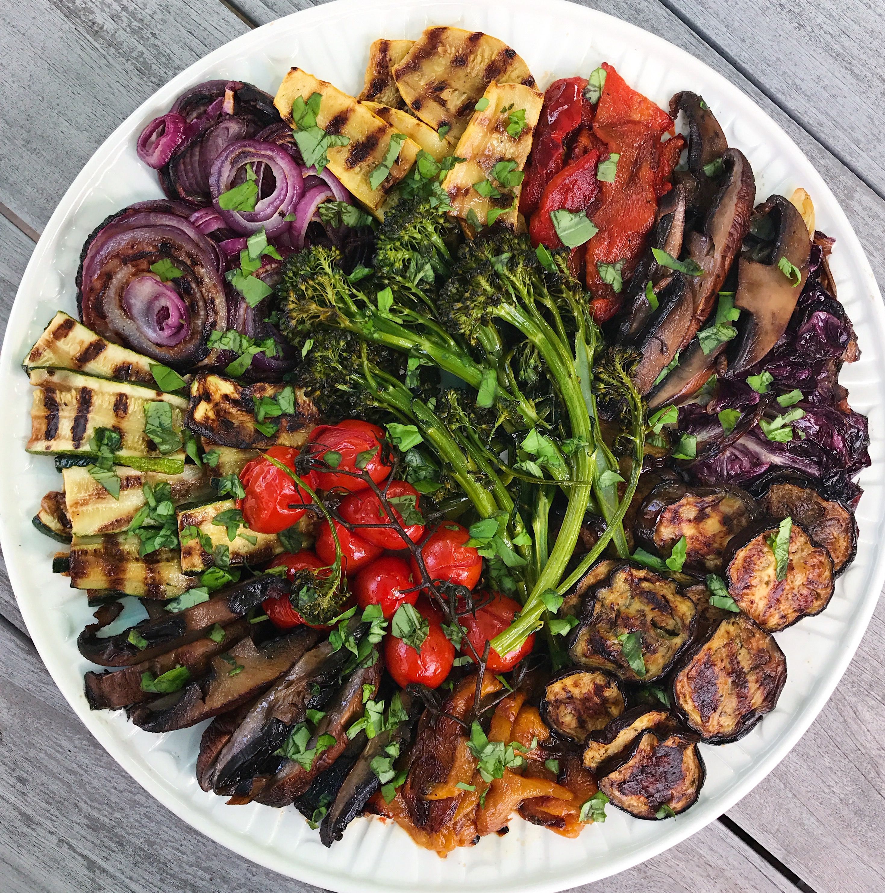 Order Roasted and Grilled Vegetable Plate food online from Saint Michaels Alley store, Palo Alto on bringmethat.com