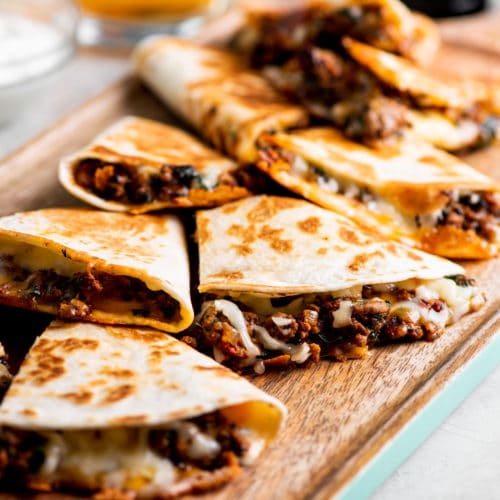 Order Quesadilla with Any Meat food online from Taqueria Mi Pueblo #3 store, Novato on bringmethat.com