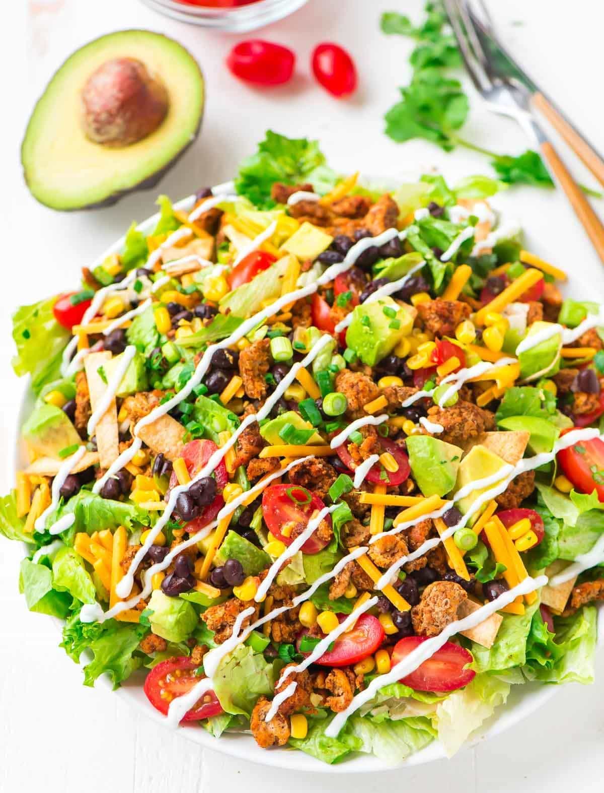 Order Taco Salad food online from Taqueria Mi Pueblo #3 store, Novato on bringmethat.com