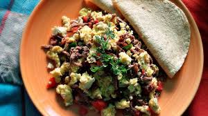 Order Machaca con Huevos food online from Taqueria Mi Pueblo #3 store, Novato on bringmethat.com