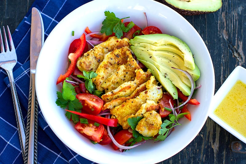 Order House Salad with Chicken Breast food online from Taqueria Mi Pueblo #3 store, Novato on bringmethat.com