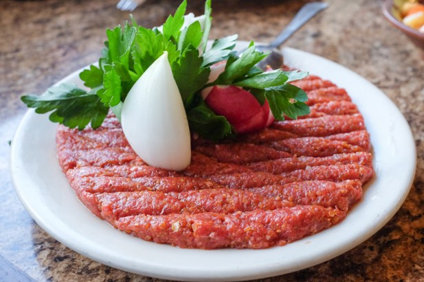Order Raw Kibbi food online from Elham Restaurant And Bar store, New Castle on bringmethat.com
