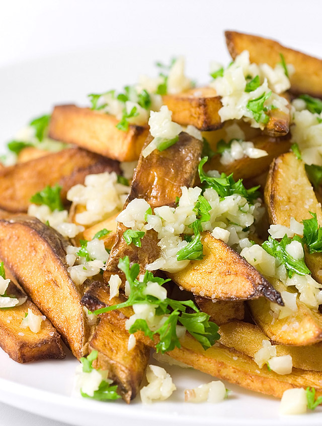 Order Elhams Garlic Fries food online from Elham Restaurant And Bar store, New Castle on bringmethat.com