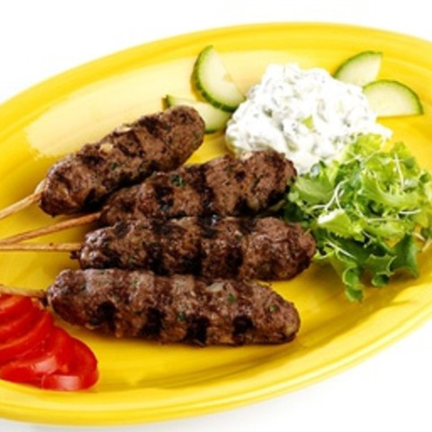 Order Kufta Kabob Platter food online from Elham Restaurant And Bar store, New Castle on bringmethat.com