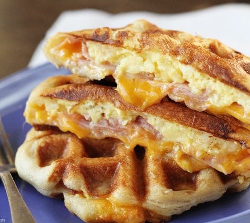 Order Southern Fried Belgian Sandwich  food online from D Bar Desserts store, Denver on bringmethat.com
