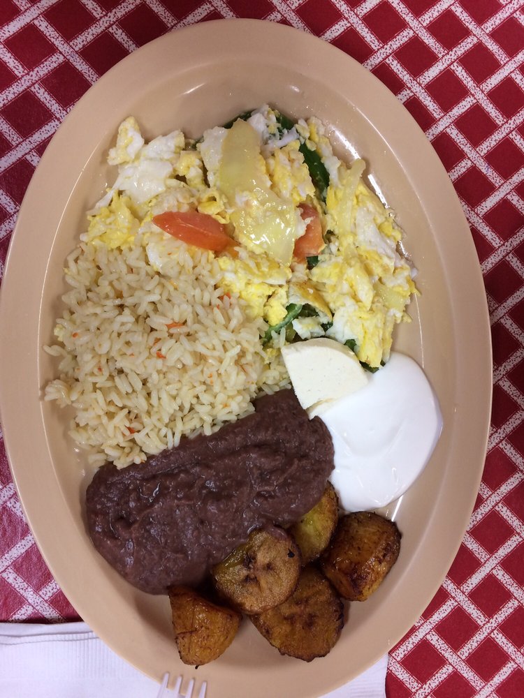 Order 18. Desayuno Tipico No 1 food online from Gloria's Restaurant store, Washington on bringmethat.com