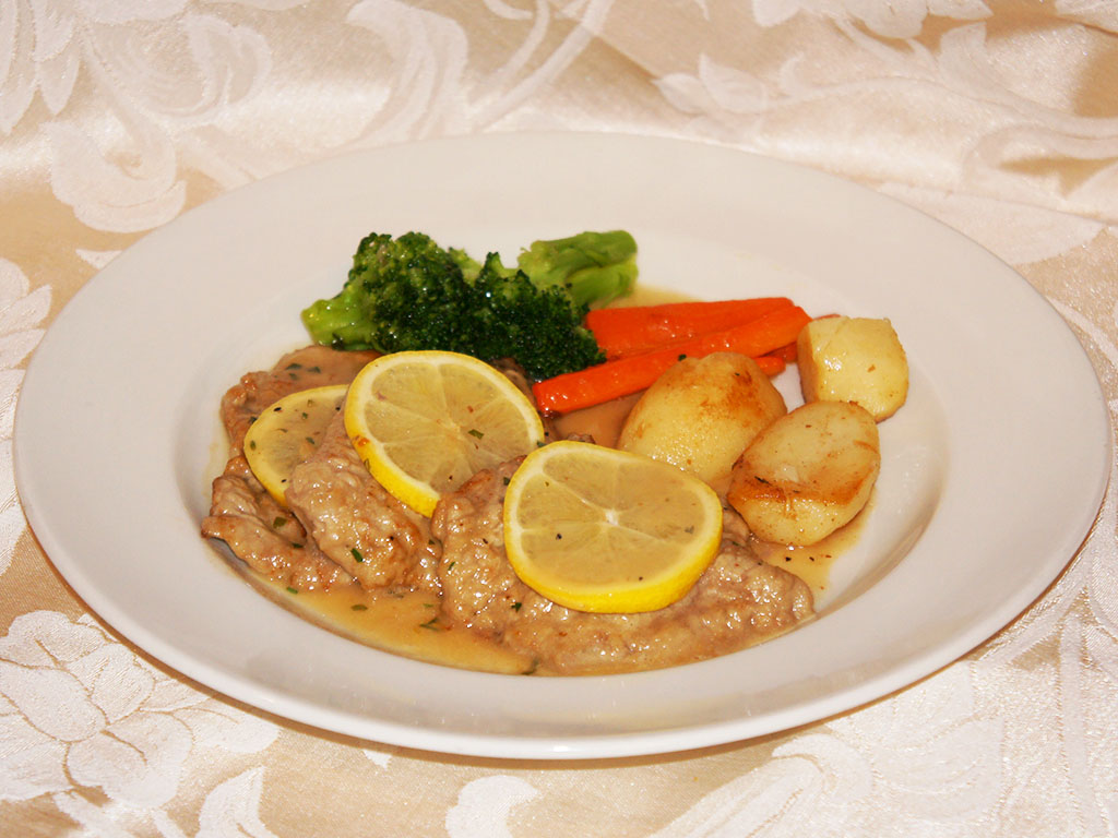 Order Scaloppina di Vitello Piccata food online from Arturo's Ristorante store, Boca Raton on bringmethat.com
