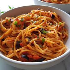 Order Spaghetti alla Puttanesca food online from Arturo's Ristorante store, Boca Raton on bringmethat.com