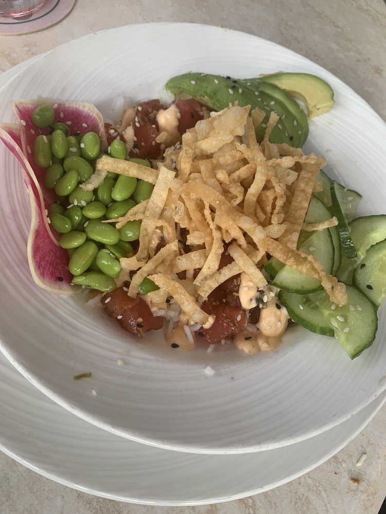 Order Tuna Poke Bowl food online from Guppy's On the Beach store, Indian Rocks Beach on bringmethat.com