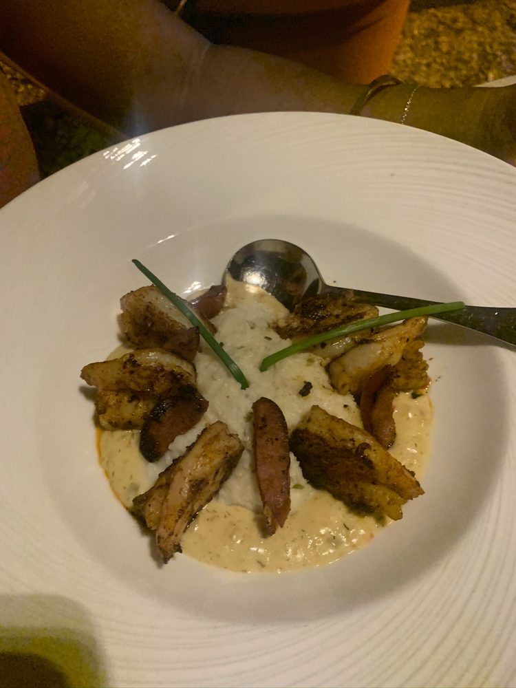 Order Shrimp and Grits food online from Guppy's On the Beach store, Indian Rocks Beach on bringmethat.com