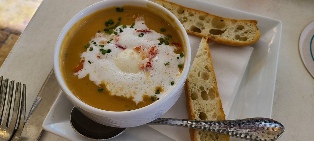 Order Lobster Bisque food online from Guppy's On the Beach store, Indian Rocks Beach on bringmethat.com