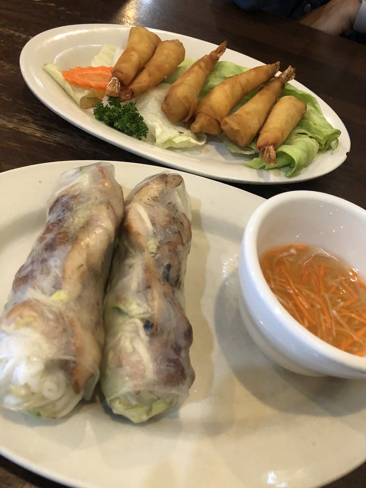 Order A11. Grilled Chicken Spring Rolls (2 Rolls) food online from Bowl of Pho store, Jacksonville on bringmethat.com