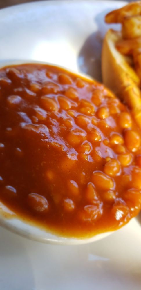 Order BBQ Baked Beans food online from The Ozona Pig store, Palm Harbor on bringmethat.com