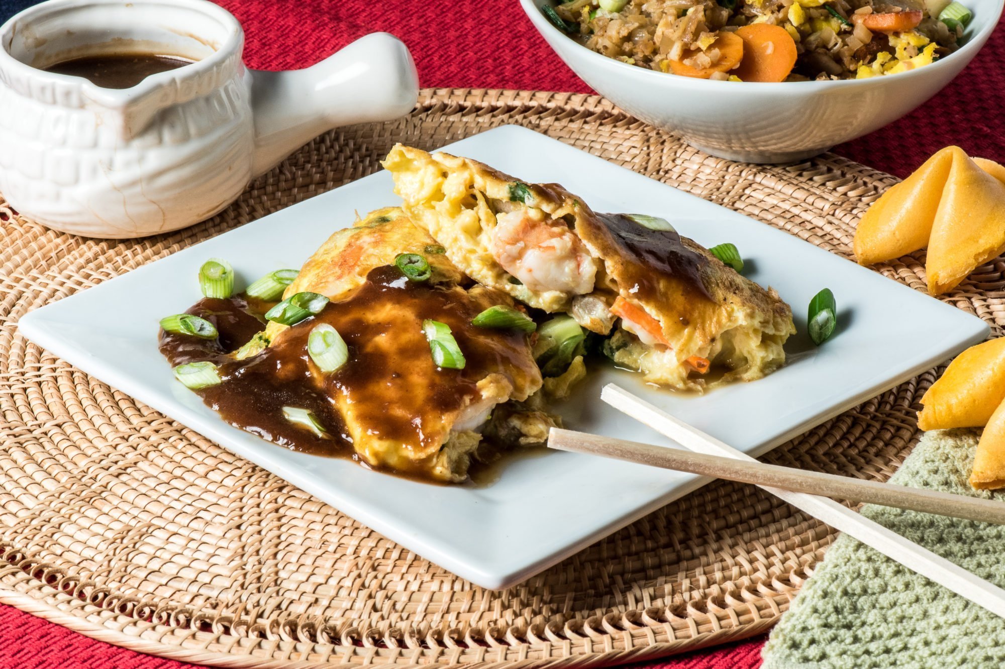 Order Shrimp Egg Foo Young food online from Chen's Garden store, Cape May on bringmethat.com
