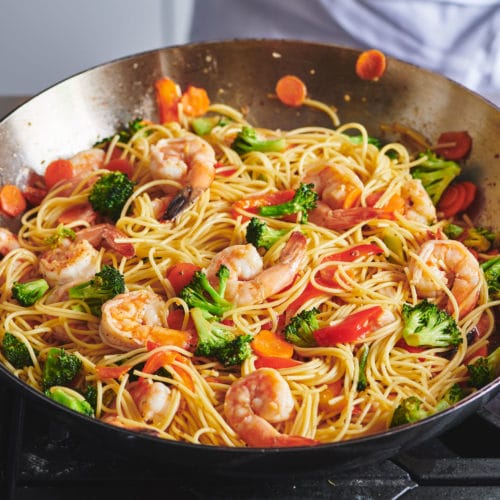 Order Shrimp Lo Mein food online from Chen's Garden store, Cape May on bringmethat.com