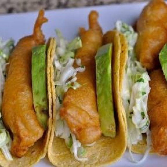 Order Tacos De Pescado food online from La Hacienda store, Americus on bringmethat.com