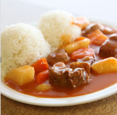 Order Hawaiian Beef Stew Plate food online from Highway Inn Restaurant, Catering and Seafood store, Waipahu on bringmethat.com