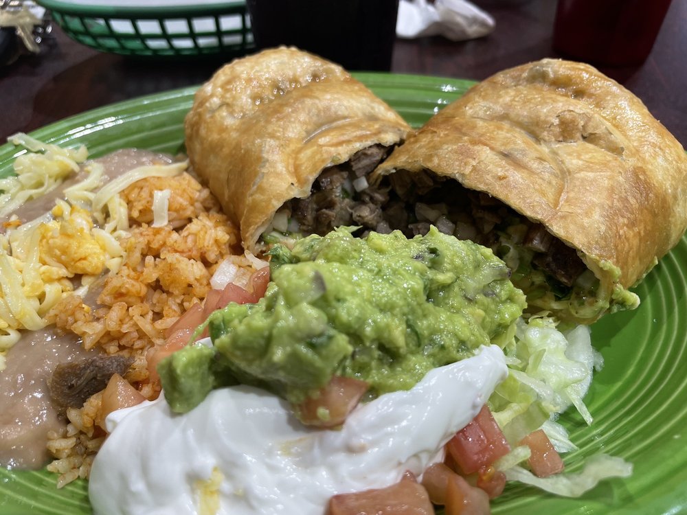 Order CHIMICHANGA - ASADA, POLLO, PASTOR food online from Zacatacos store, Berwyn on bringmethat.com