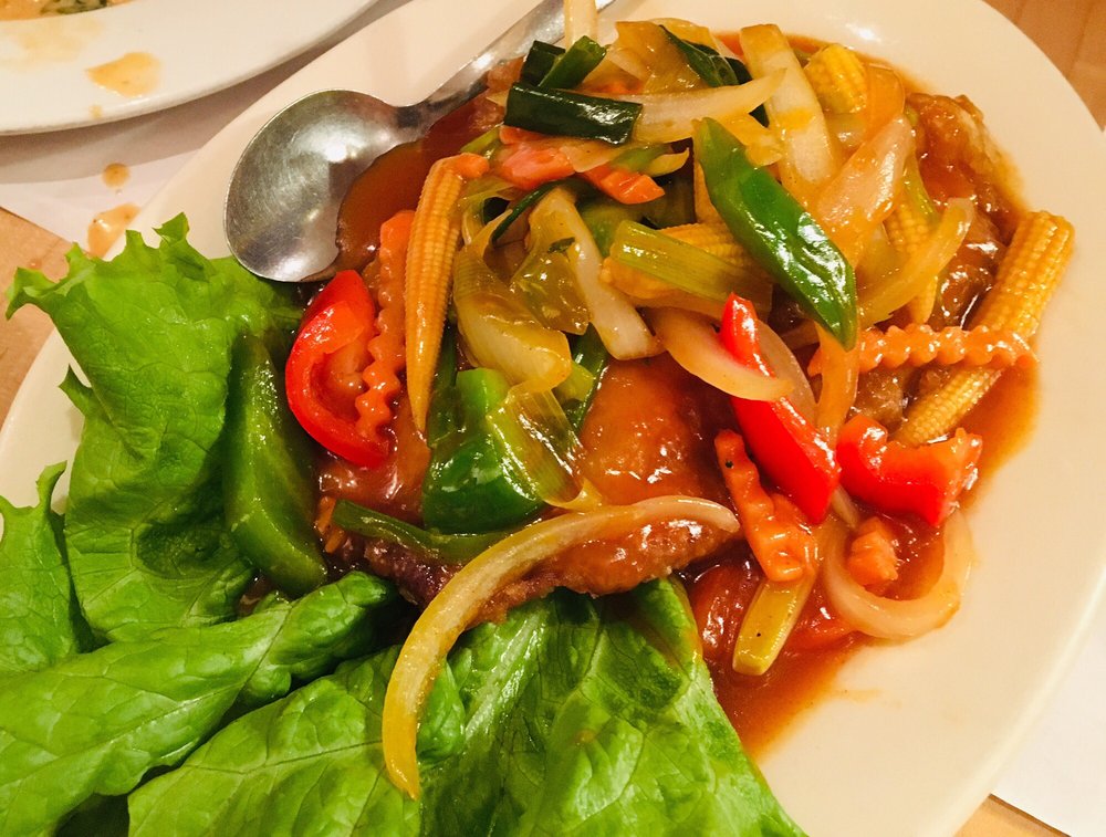 Order  Fish Fillet Deluxe food online from Lai Thai Restaurant store, Morton Grove on bringmethat.com