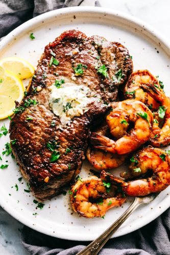 Order Steak, Rib and Shrimp Combo food online from Lotawata Creek store, Fairview Heights on bringmethat.com