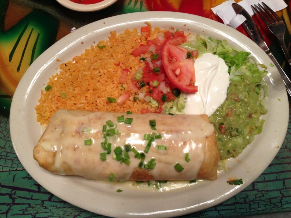 Order Chimichanga food online from Cebolla's Mexican Grill store, Fort Wayne on bringmethat.com