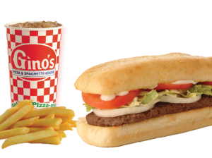Order Half Beef Steak with Cheese and Med Drink food online from Gino's Pizza and Spaghetti House store, Saint Albans on bringmethat.com