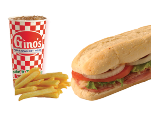 Order Hot Ham & Cheese and Med Drink food online from Gino's Pizza and Spaghetti House store, Saint Albans on bringmethat.com