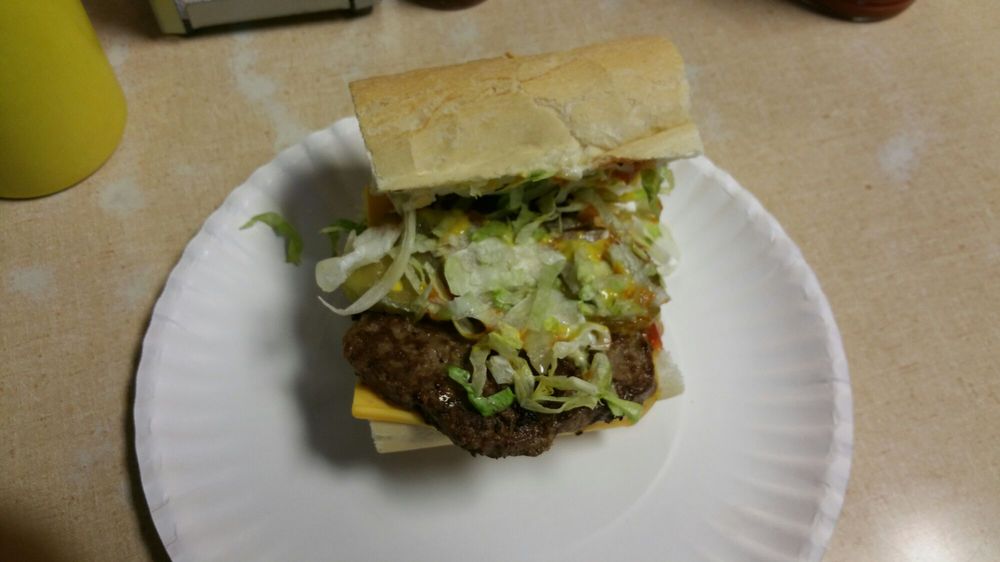 Order Hamburger food online from Domilise's Po-Boy & Bar store, New Orleans on bringmethat.com