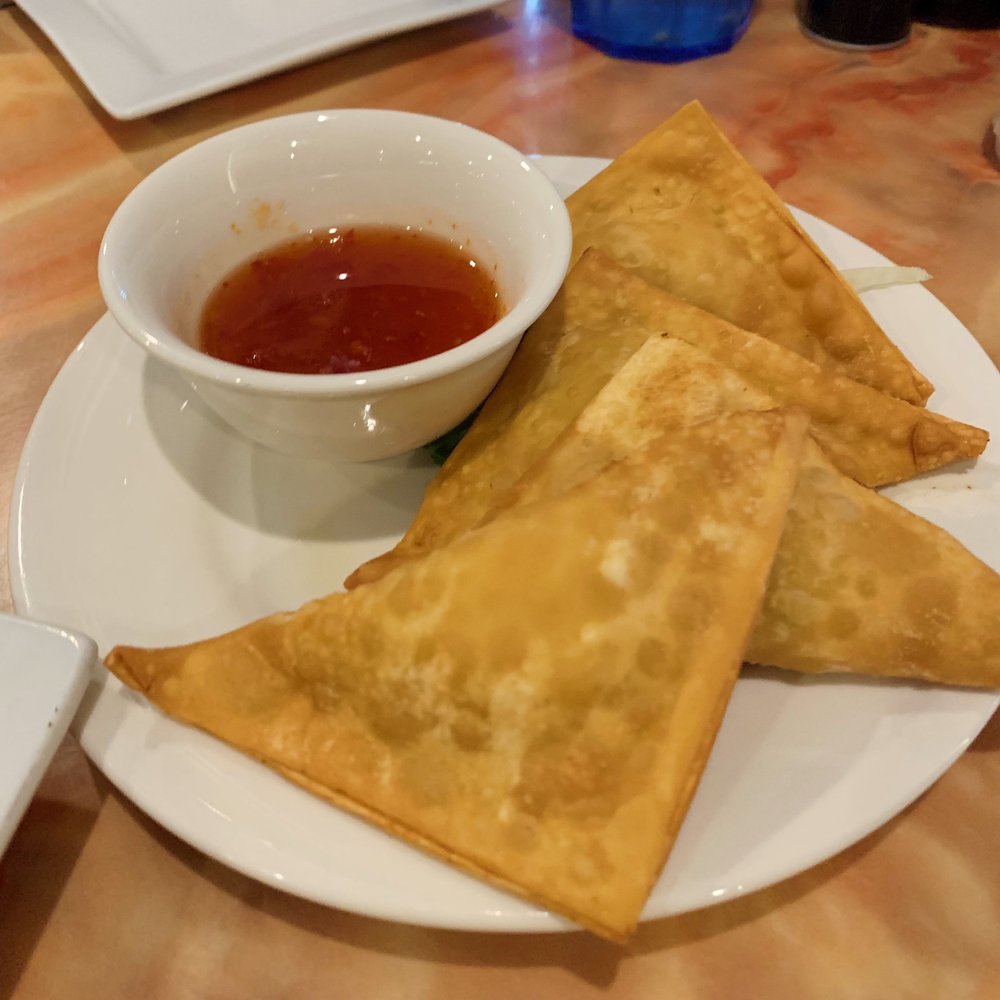 Order Crab Rangoons (4) food online from Pho Orchid Restaurant store, Metairie on bringmethat.com