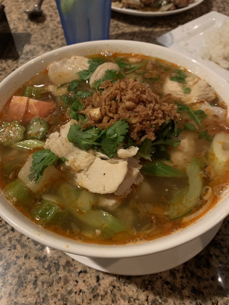 Order Hot & Sour Shrimp Soup food online from Pho Orchid Restaurant store, Metairie on bringmethat.com