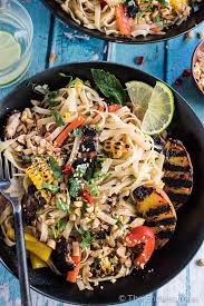 Order Grilled Chicken Pad Thai food online from Thai Cafe store, Howell on bringmethat.com